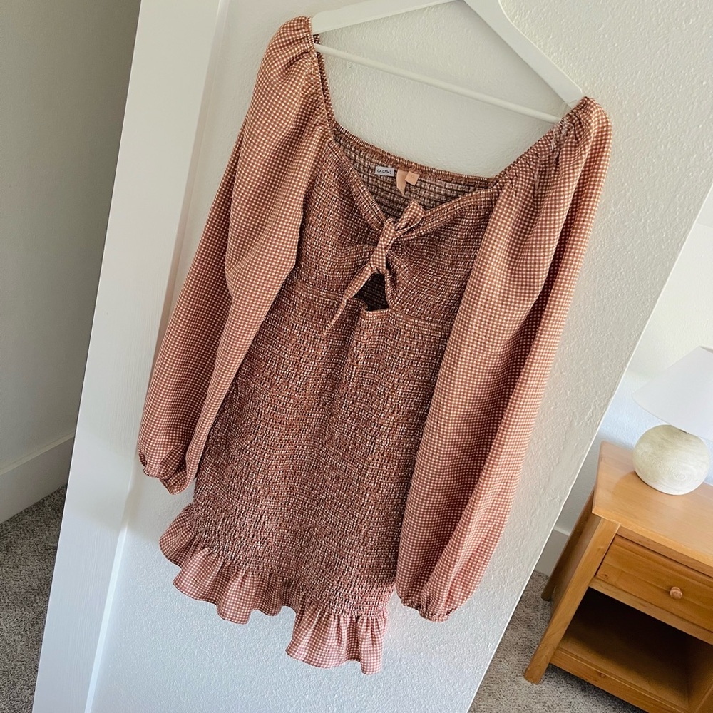 Lucky Brand Gingham Dress M